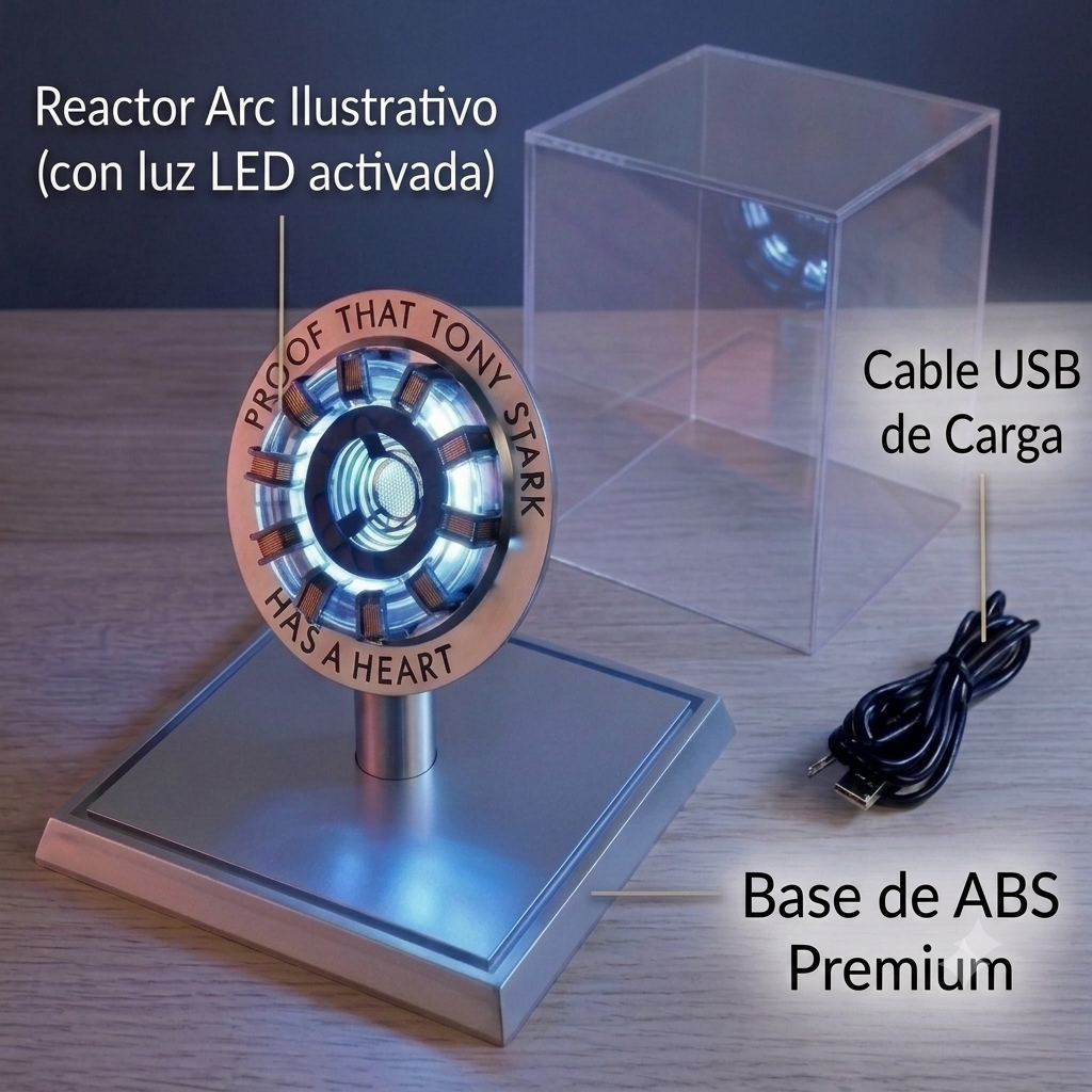 Lámpara LED - Diseño Reactor de Tony Stark